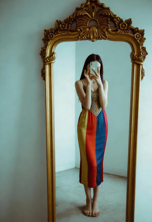 Royal Prism Column Dress